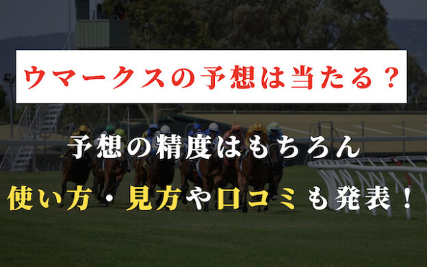 ウマークスの見方と使い方は？気になる予想精度や口コミの評判・評価まで徹底調査！