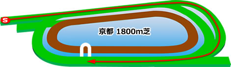 京都競馬場　芝1800m