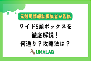 ワイド5頭ボックスを徹底解説！何通り？攻略法は？アイキャッチ