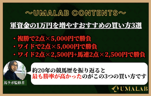 軍資金の1万円を増やすおすすめの買い方は？