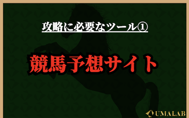 攻略に必要なツール①：競馬予想サイト