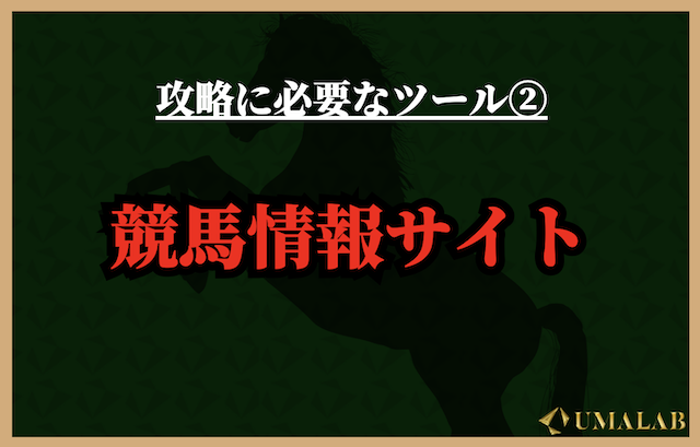 攻略に必要なツール②：競馬情報サイト