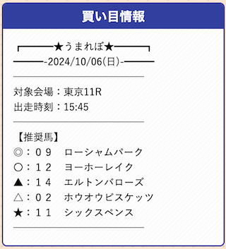 うまれぼの無料予想