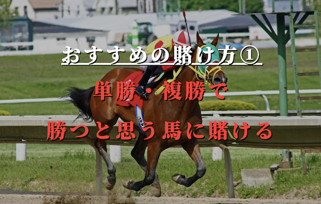 おすすめの賭け方①：単勝・複勝で勝つと思う馬に賭ける