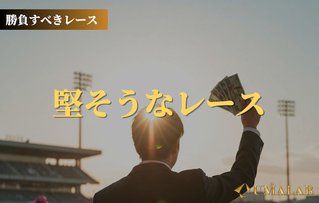 【軍資金3000円】勝負レース①：堅そうなレース