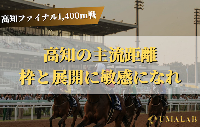 1400m戦 × 馬場状態別の狙い方