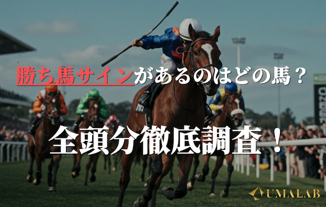 勝ち馬のサインを全頭分調査！