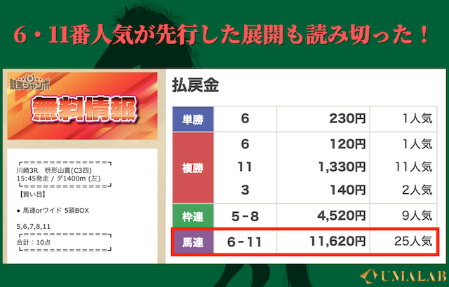競馬ジャンボの実績
