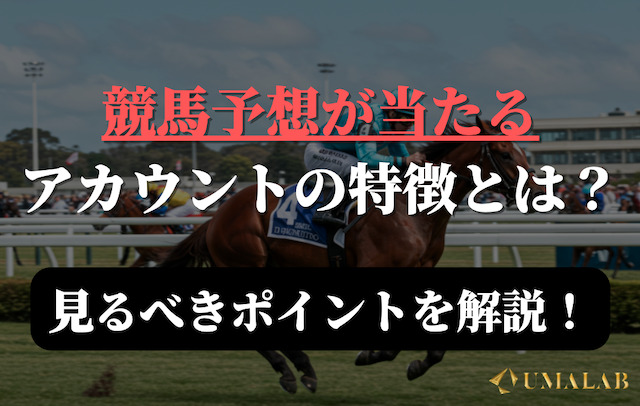 競馬予想が当たるtwitterアカウントの特徴！
