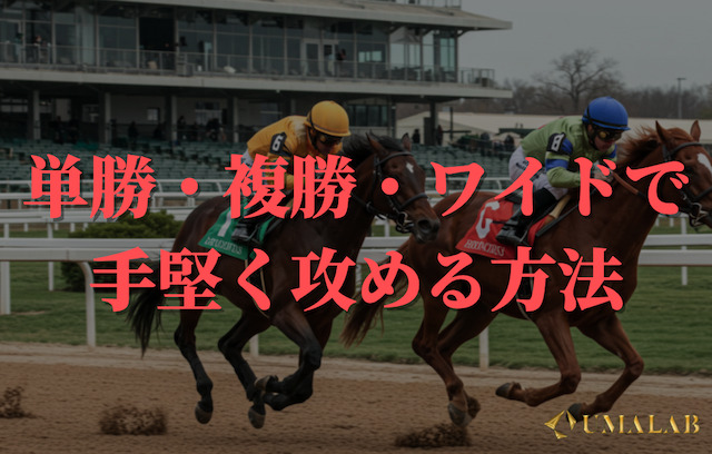 単複・複勝・ワイドで手堅く攻める方法