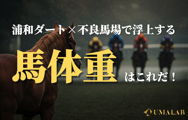 馬体重と重馬場の意外な関係性とは？