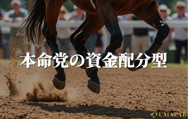 競馬で勝つ方法③：本命党の資金配分型