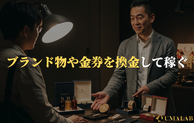 ブランド物や金券を換金する