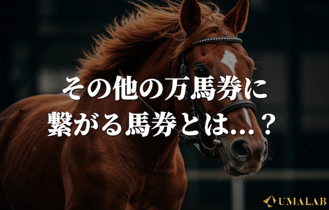 その他の万馬券に繋がる馬券