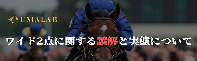ワイド2点に関する誤解と実態について
