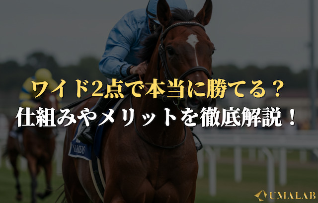 ワイド2点で本当に勝てる？仕組みやメリットを頭に入れておこう