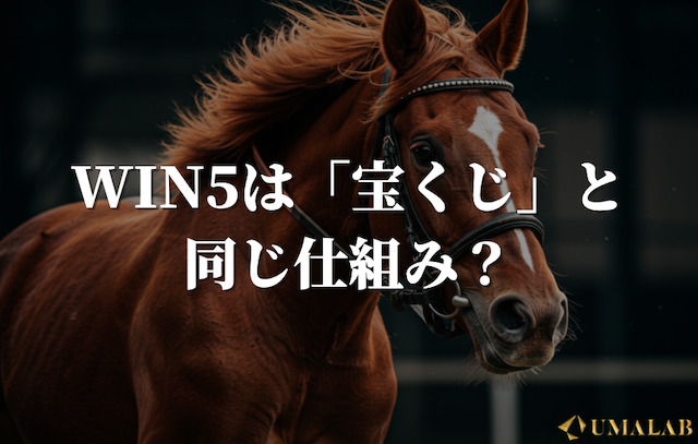 WIN5は「宝くじ」と同じ仕組み？