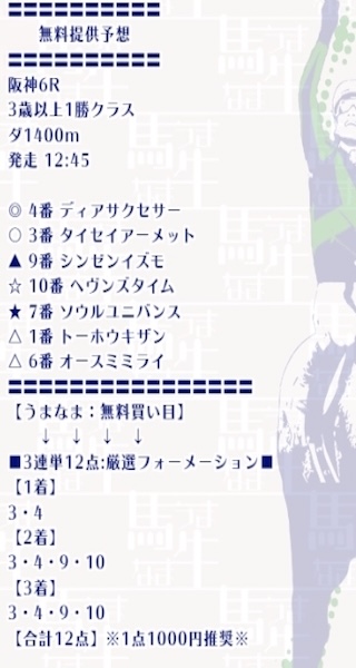 無料予想