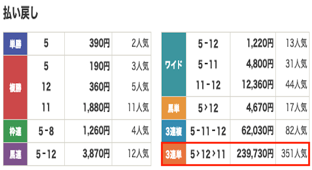 競馬　結果
