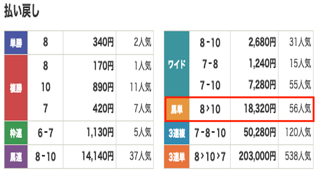 競馬　結果