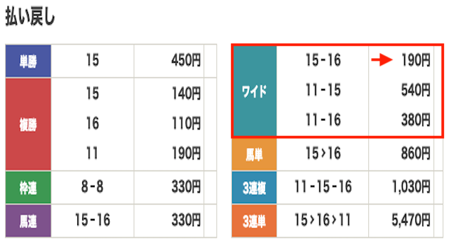 競馬　結果