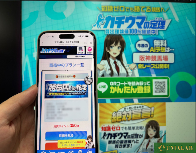 馬ラボの予想サイトの検証風景1