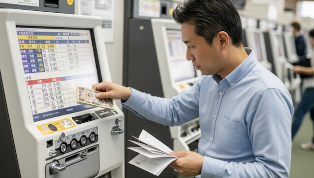 馬券を買っている人のイメージ画像