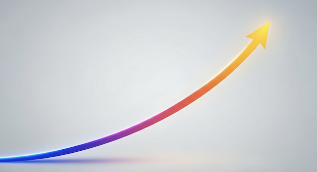 微上がりの曲線