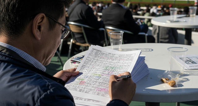 複勝予想をしている人のイメージ画像