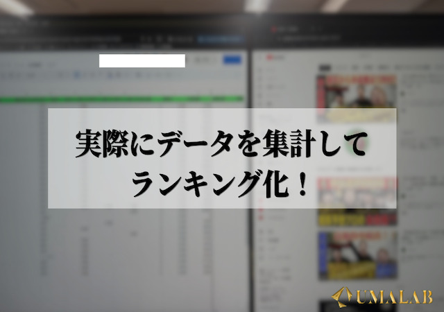馬ラボの検証画面