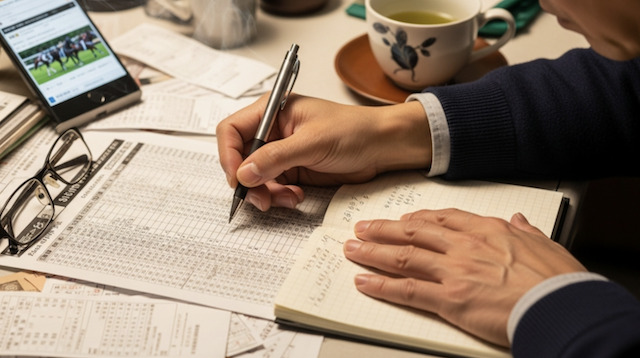 軸馬として固定している人のイメージ画像