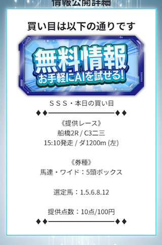 トリプルエス2026年1月22日の無料予想