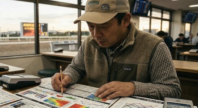 トリプル馬単を当てた人の具体的な1日の動きのイメージ画像