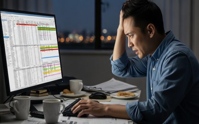 情報を集めすぎて結局ブレる人のイメージ画像