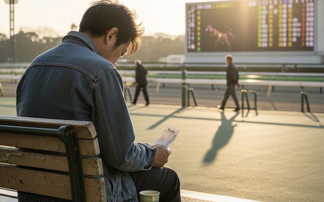 競馬で失敗している人のイメージ画像