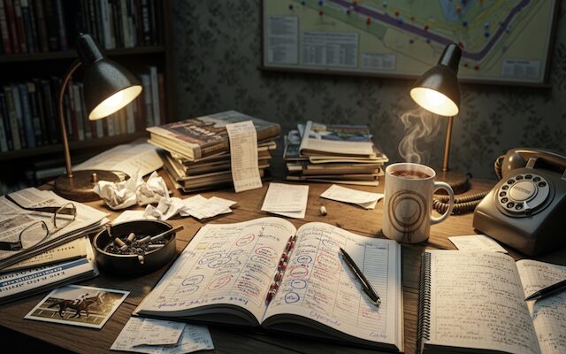 競馬予想が上手い人のデスク