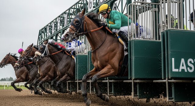 外枠の馬のイメージ画像