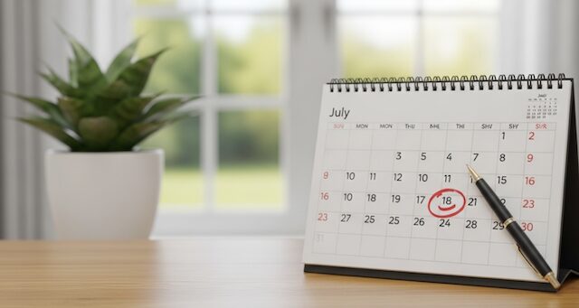 週ごとの勉強スケジュールのイメージ画像