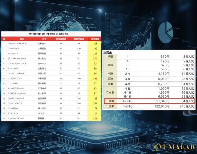 うまジェネの実績