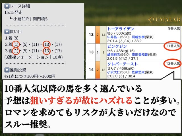 ウマミルの無料予想がハズれるケースのまとめ