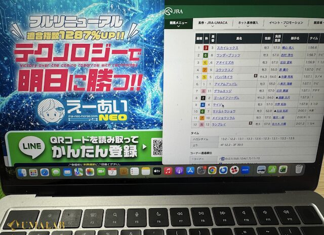 馬ラボの検証風景