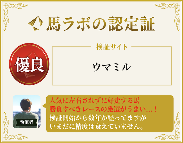 馬ラボのウマミルに対する総評