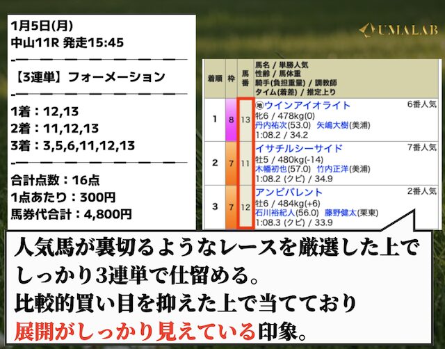 裏モノ競馬の有料予想で勝負した感想