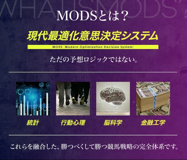 MODS競馬の特徴