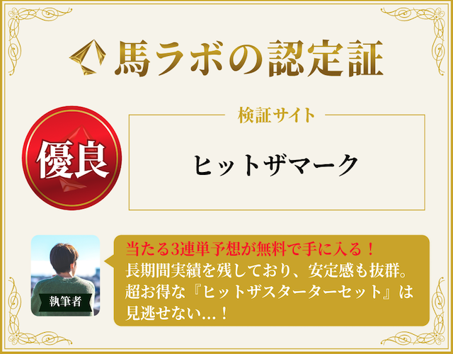 馬ラボのヒットザマークに対する総評
