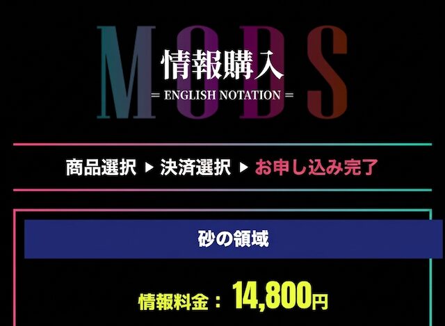 馬ラボの決済画面