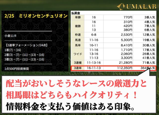 ミリオンの有料予想で勝負した感想