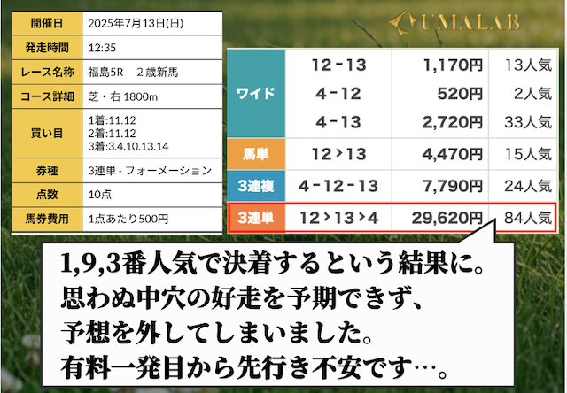 R32の有料予想の感想画像