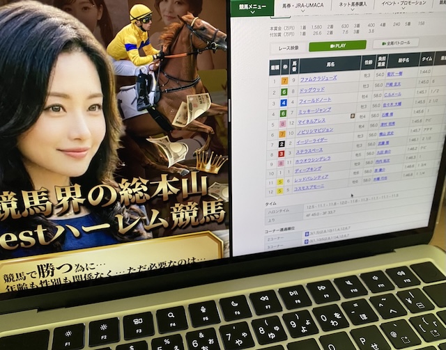 ベストハーレム競馬のPC画像